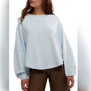 Free People We The Free Total Eclipse Tee - Ice Water, Medium (M)